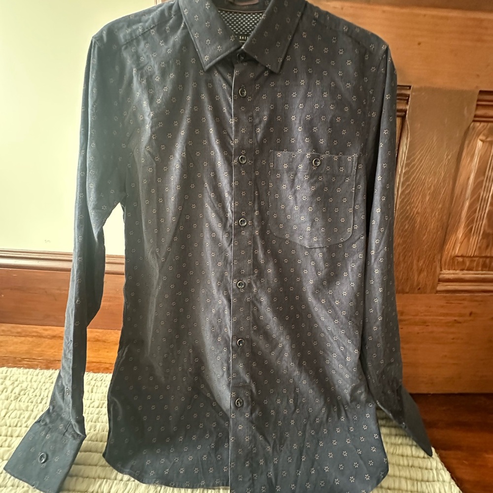 Ted Baker Blue Casual Button Down “Spoonie” Shirt